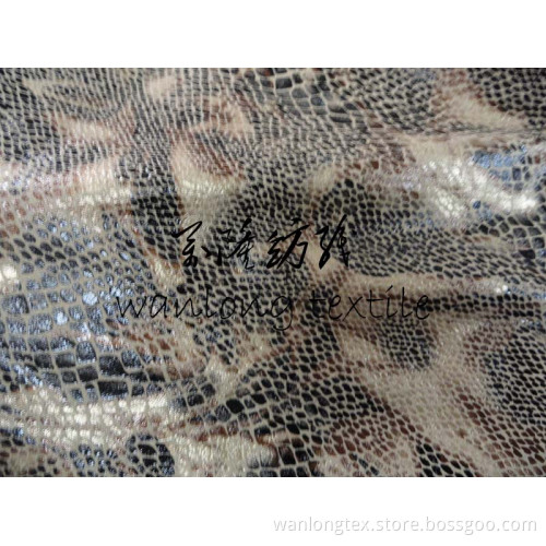 Bronzed Weft Knitting Spandex Suede Fabric for Garment